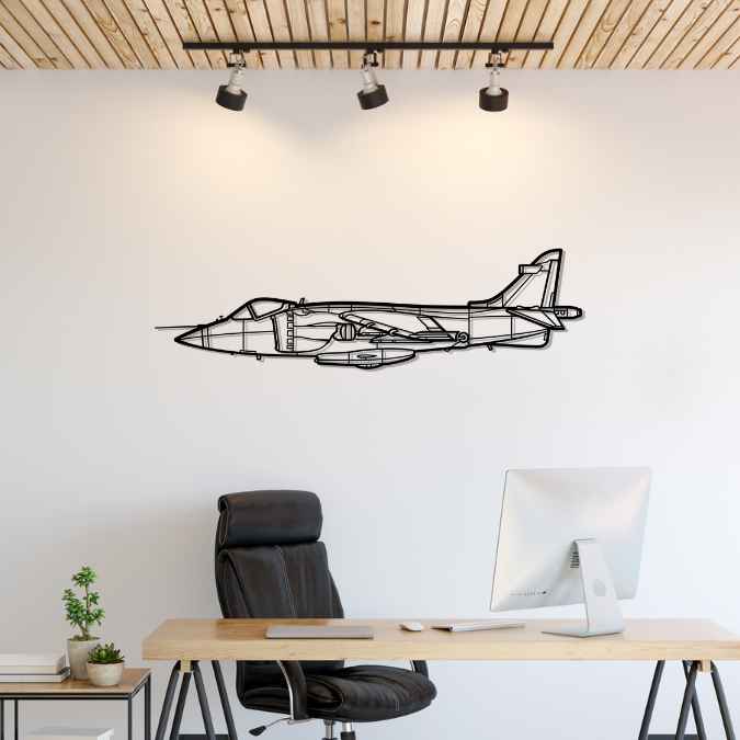 Décoration murale en métal - Sea Harrier aircraftvibes