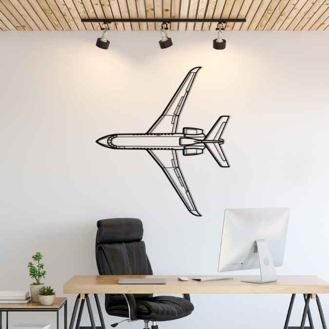 Décoration murale en métal - Falcon 900EX aircraftvibes