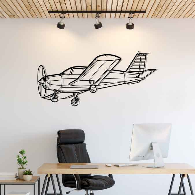 Décoration murale en métal - P28A Cherokee aircraftvibes