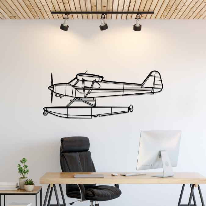 Décoration murale en métal - PA-18-150 Super aircraftvibes