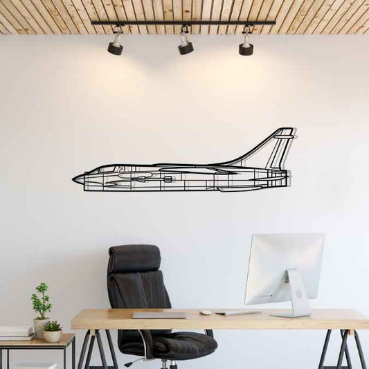 Décoration murale en métal - F-8 Crusader