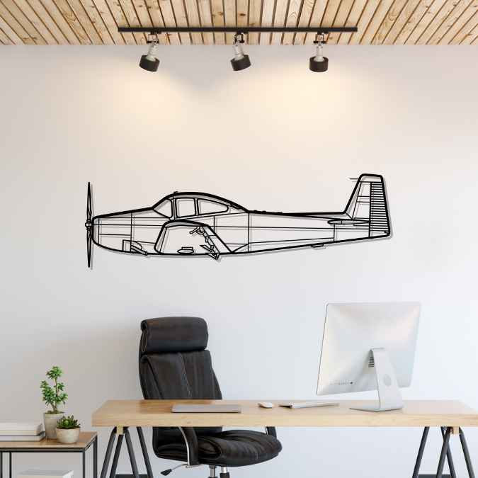 Décoration murale en métal - L-17 Navion