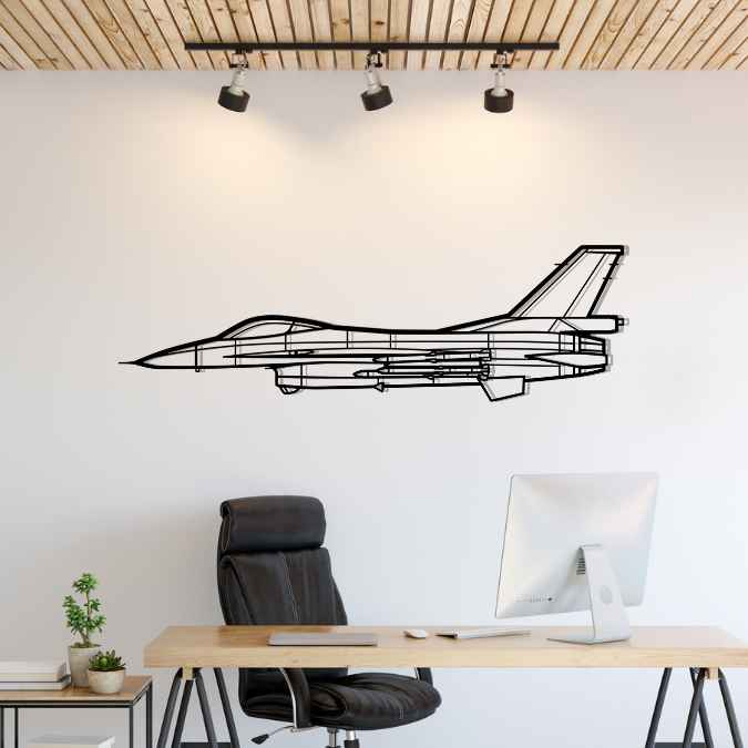 Décoration murale en métal - F-16A MLU aircraftvibes
