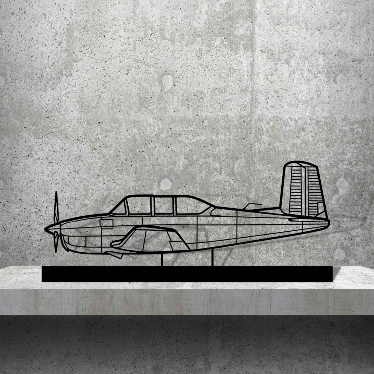 Décoration murale en métal - T-34A Mentor