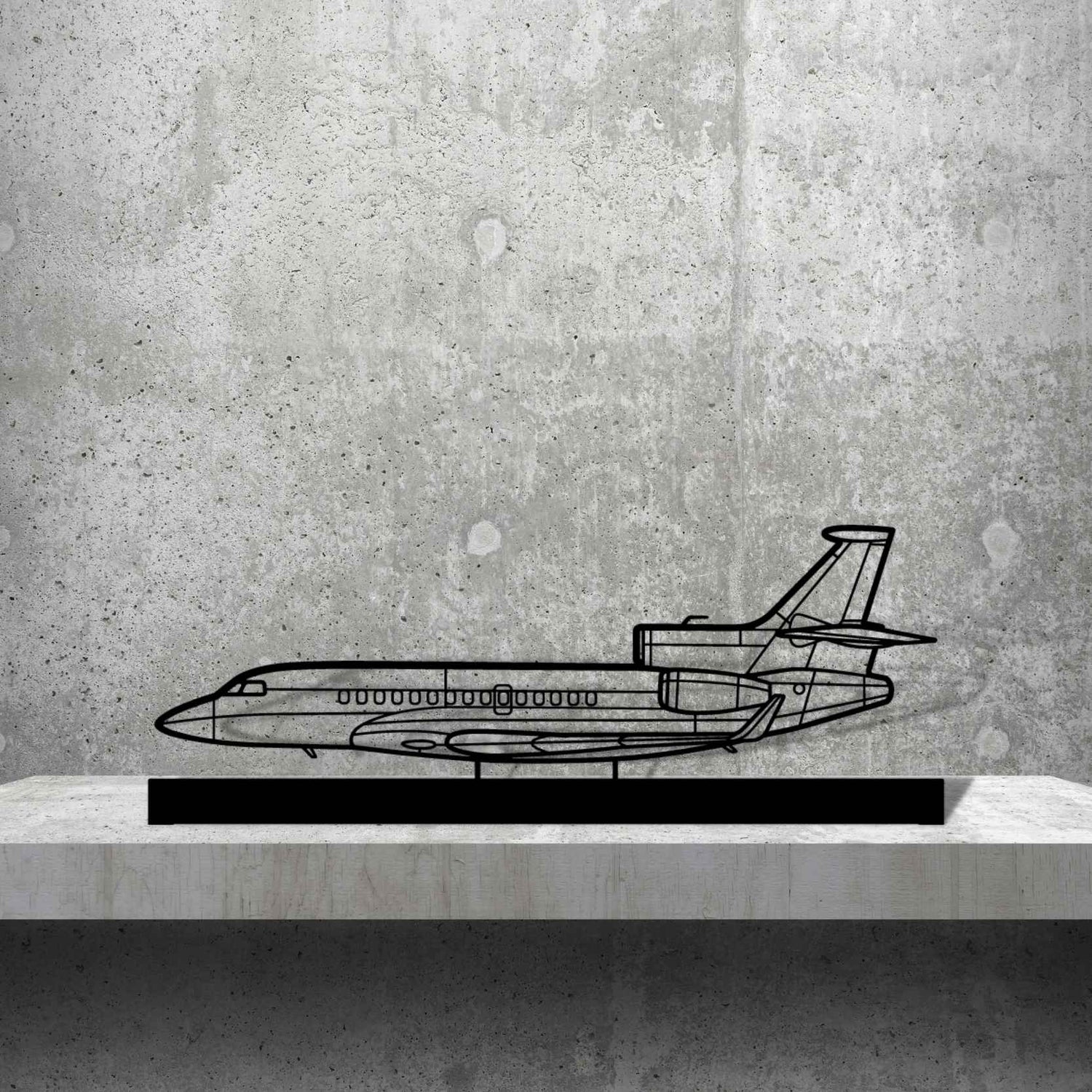 Décoration murale en métal - Falcon 7X aircraftvibes
