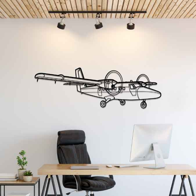 Décoration murale en métal - DHC-6 Twin aircraftvibes