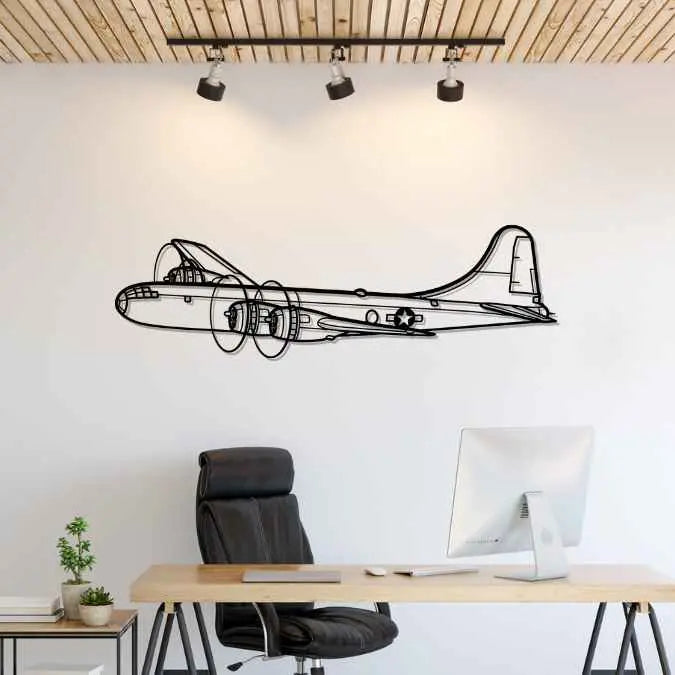 Décoration murale en métal - B-29 Superfortress aircraftvibes