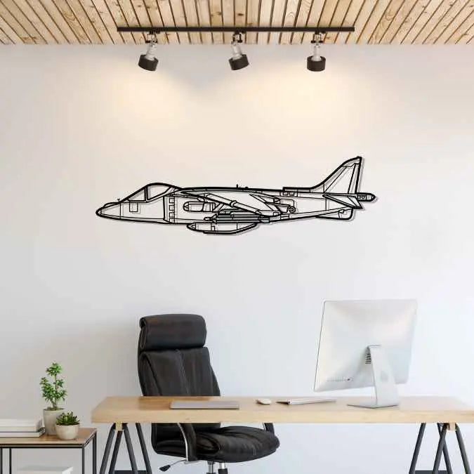 Décoration murale en métal - AV-8B Harrier aircraftvibes