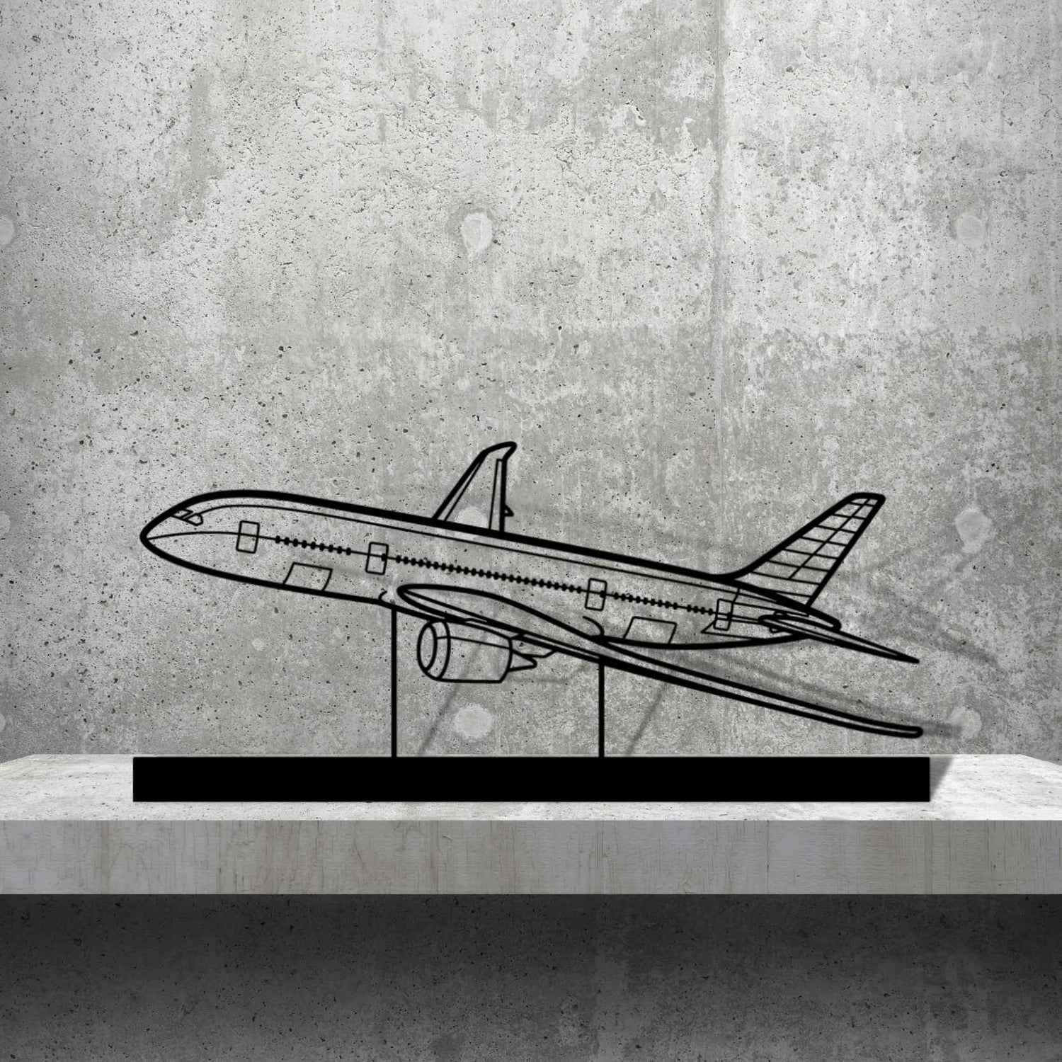 Décoration murale en métal - 787 Silhouette aircraftvibes