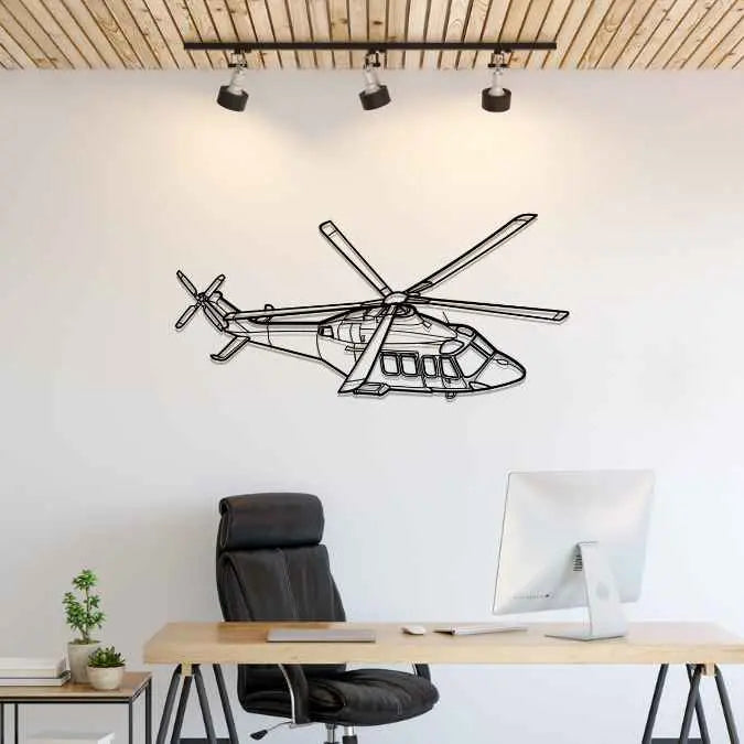 Décoration murale en métal - AW139S 2017 aircraftvibes