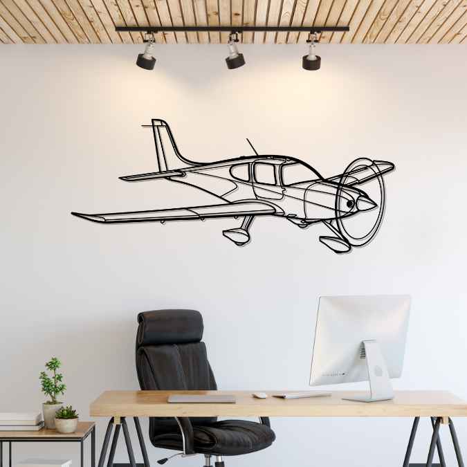 Décoration murale en métal - SR22 G2 aircraftvibes