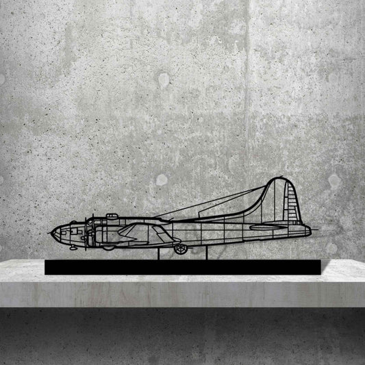Décoration murale en métal - B-17 Silhouette