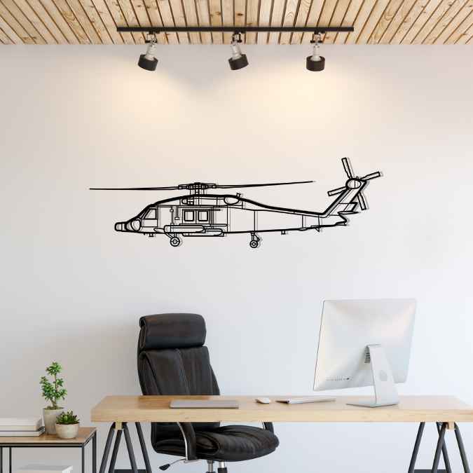 Décoration murale en métal - MH-60 Jayhawk aircraftvibes
