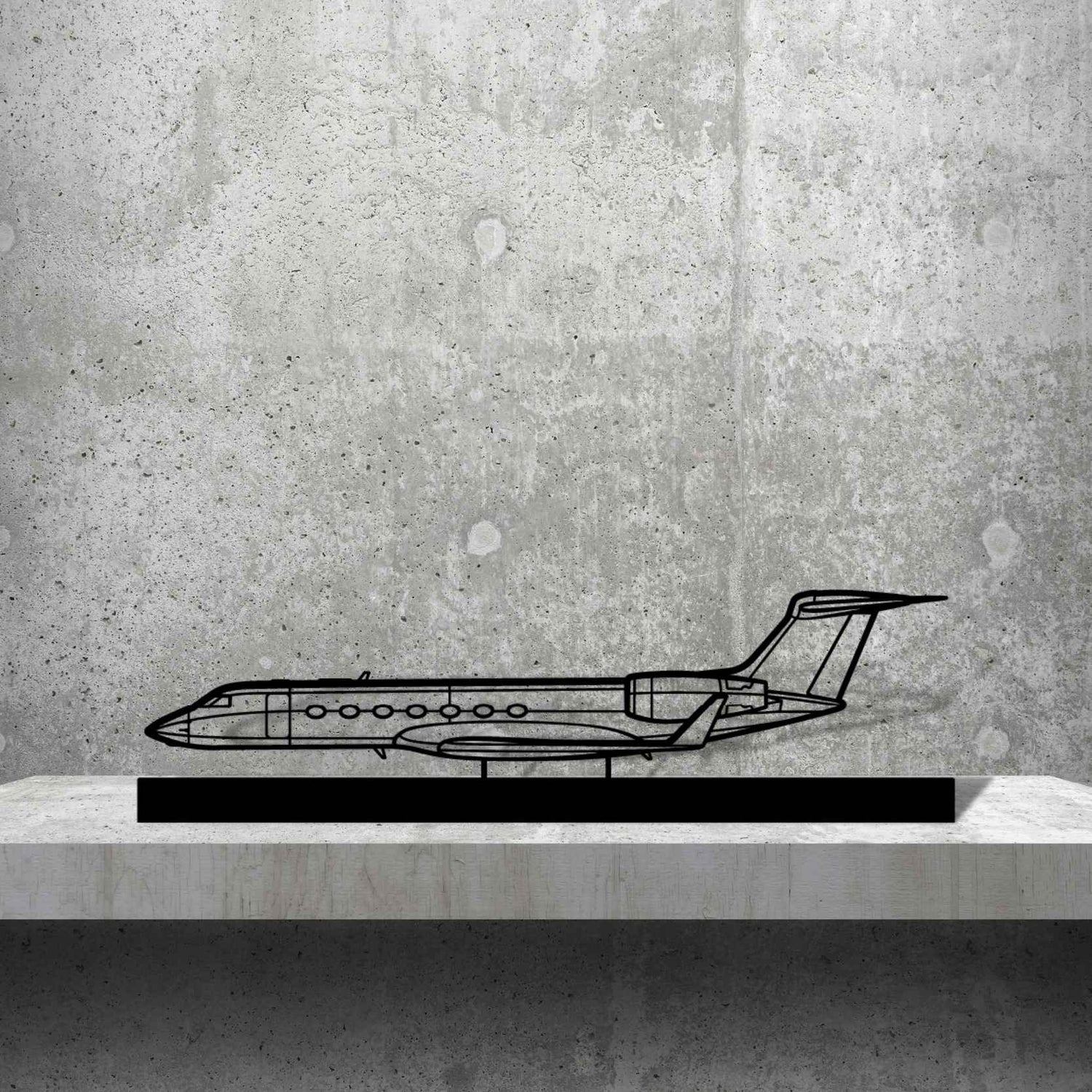 Décoration murale en métal - G550 Silhouette aircraftvibes