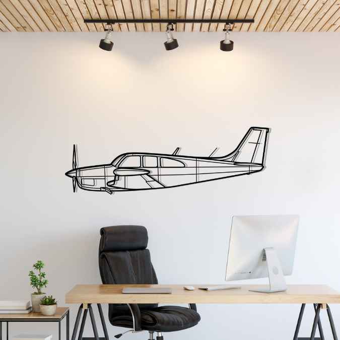 Décoration murale en métal - Debonair Silhouette aircraftvibes