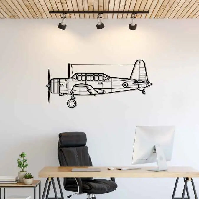 Décoration murale en métal - BT-13 Valiant aircraftvibes