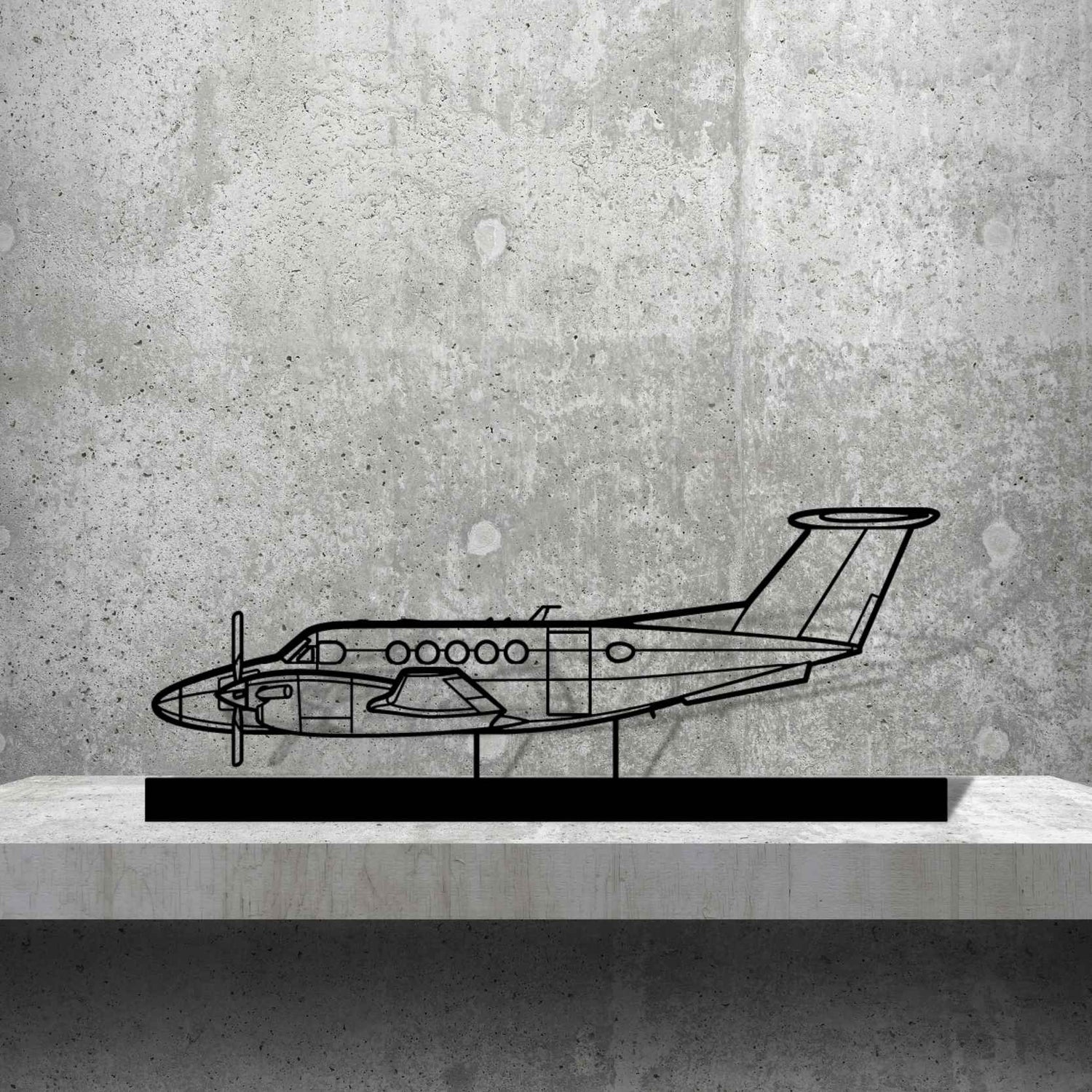 Décoration murale en métal - King Air aircraftvibes