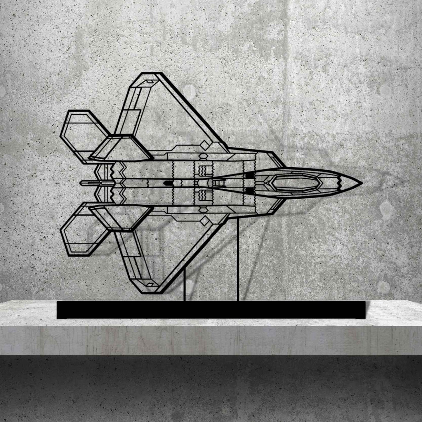 Décoration murale en métal - F-22 Raptor