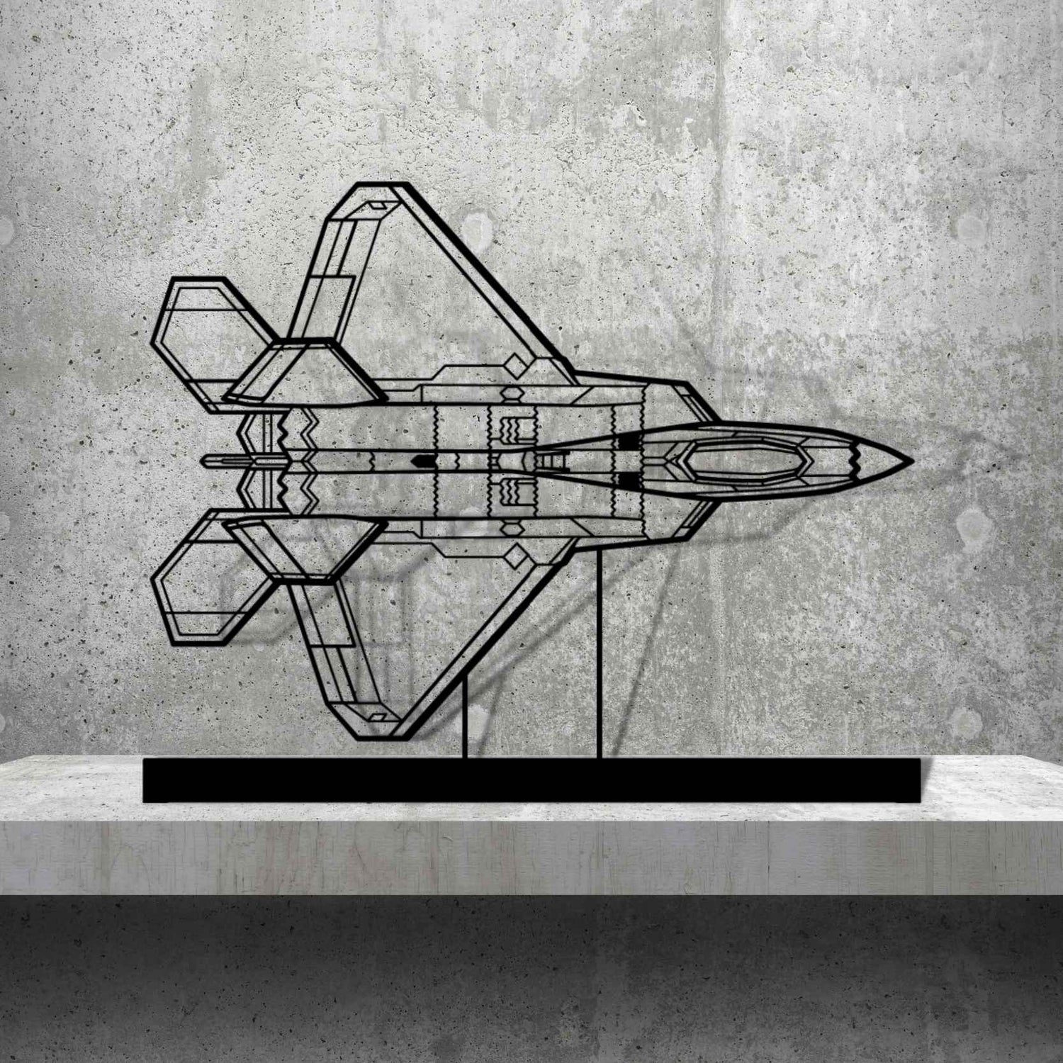 Décoration murale en métal - F-22 Raptor aircraftvibes