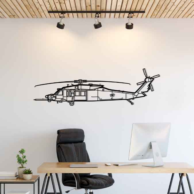 Décoration murale en métal - MH-60M DAP aircraftvibes