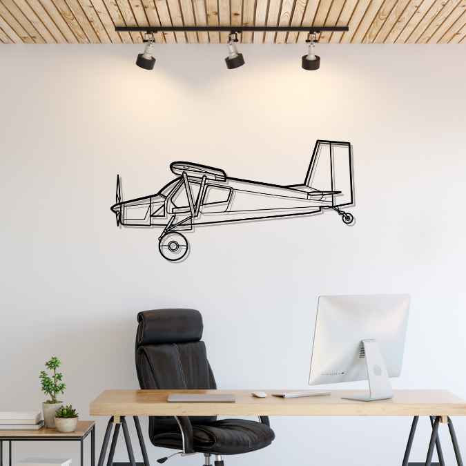 Décoration murale en métal - Hornet STOL aircraftvibes