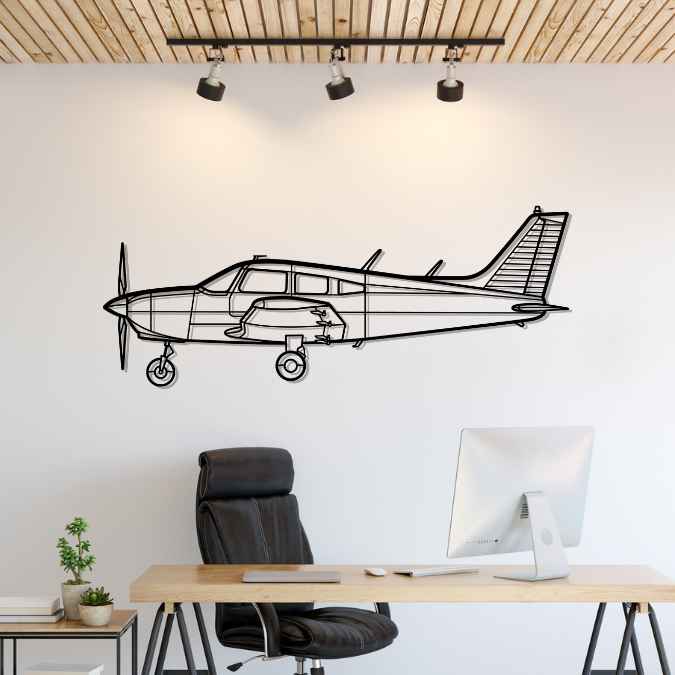 Décoration murale en métal - PA-28-151 Cherokee aircraftvibes