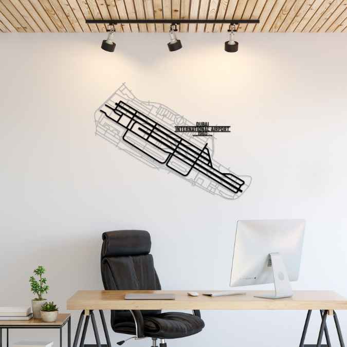 Décoration murale en métal - Dubai International aircraftvibes