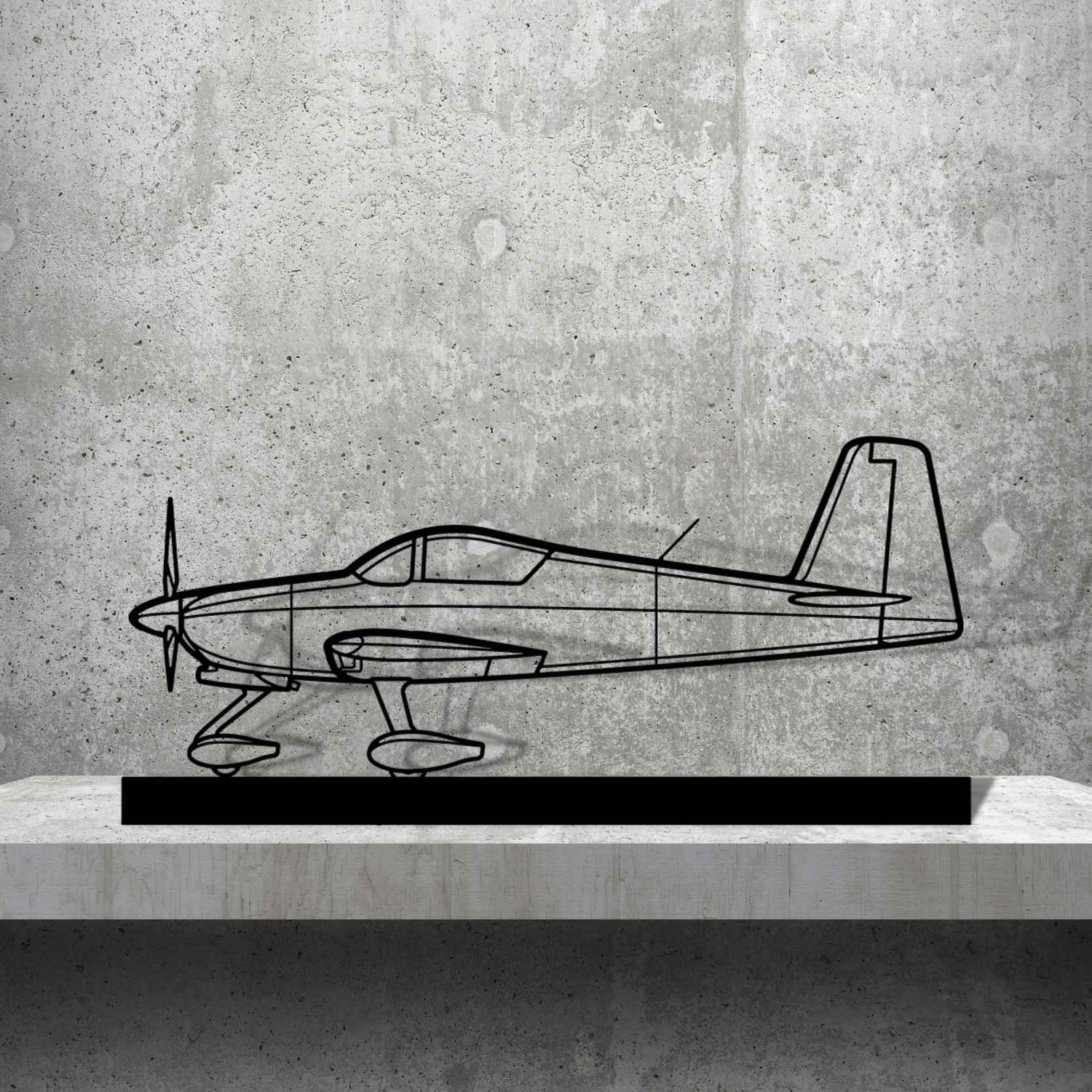 Décoration murale en métal - RV-7 Silhouette aircraftvibes