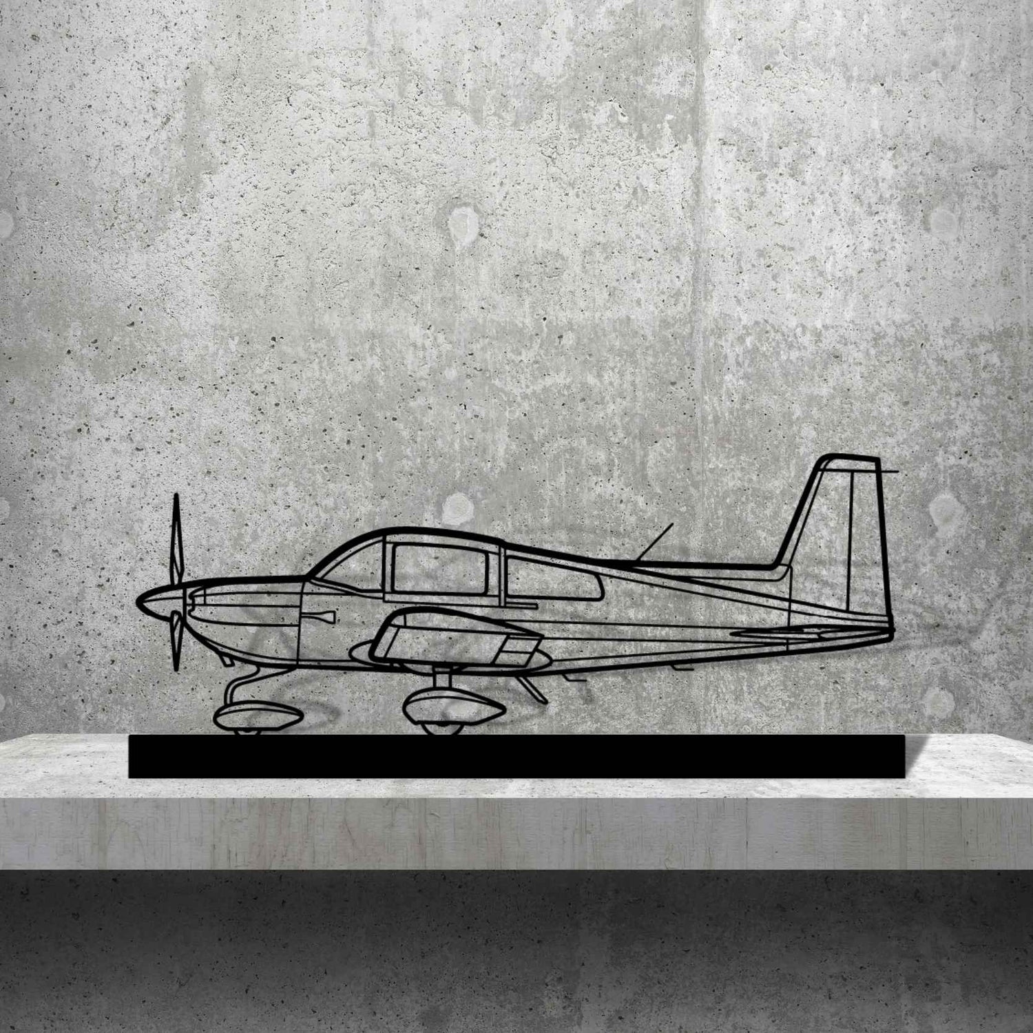 Décoration murale en métal - AG-5B Tiger aircraftvibes