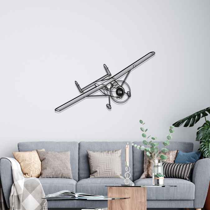 Décoration murale en métal - MH-1521 Broussard aircraftvibes