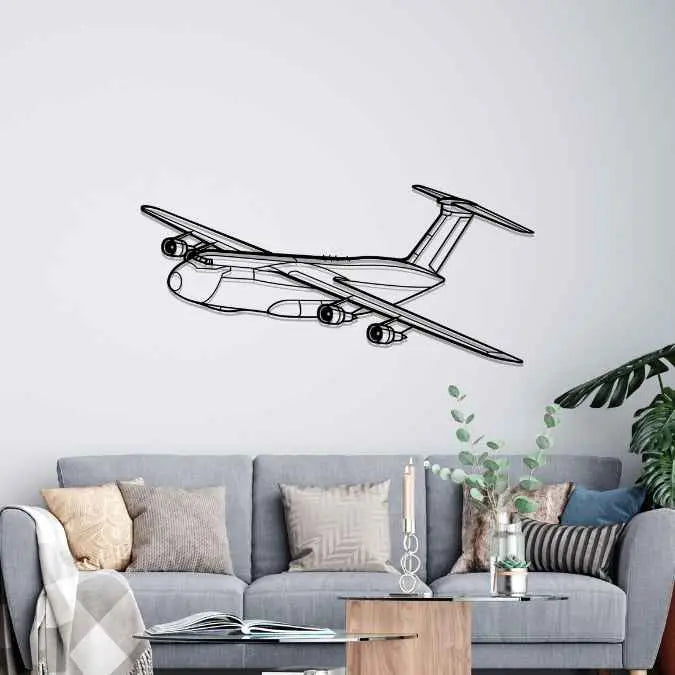 Décoration murale en métal - C-5 Galaxy aircraftvibes