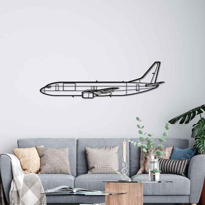 Décoration murale en métal - 737-400F Silhouette
