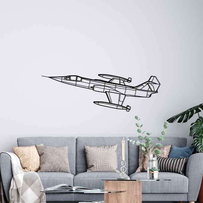 Décoration murale en métal - F-104G Starfighter aircraftvibes