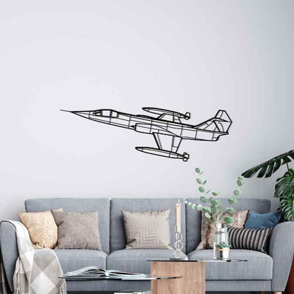 Décoration murale en métal - F-104G Starfighter