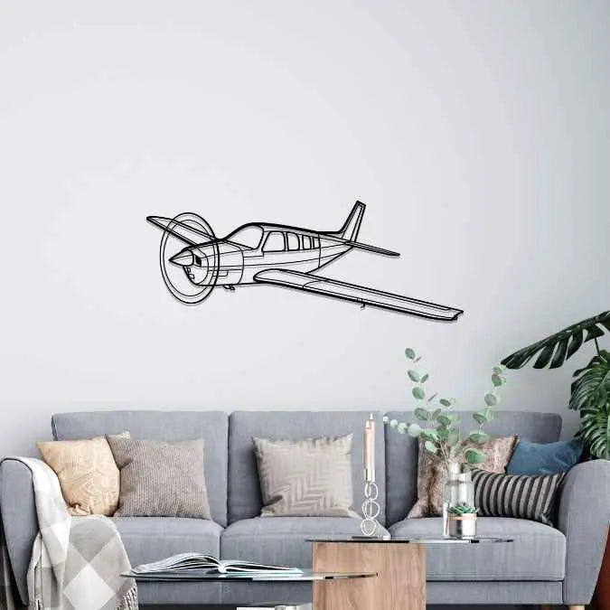 Décoration murale en métal - Bonanza A36 aircraftvibes
