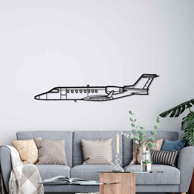Décoration murale en métal - Learjet 75