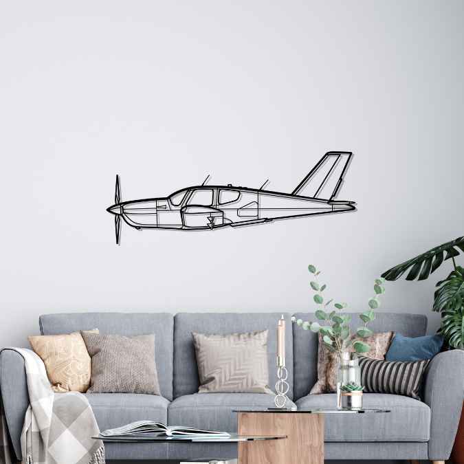 Décoration murale en métal - TB20 Trinidad aircraftvibes