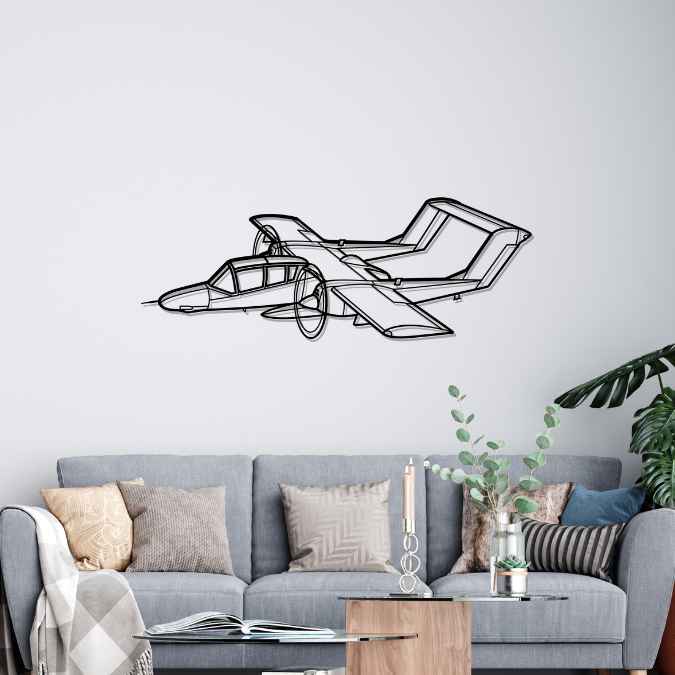 Décoration murale en métal - OV-10 Bronco aircraftvibes