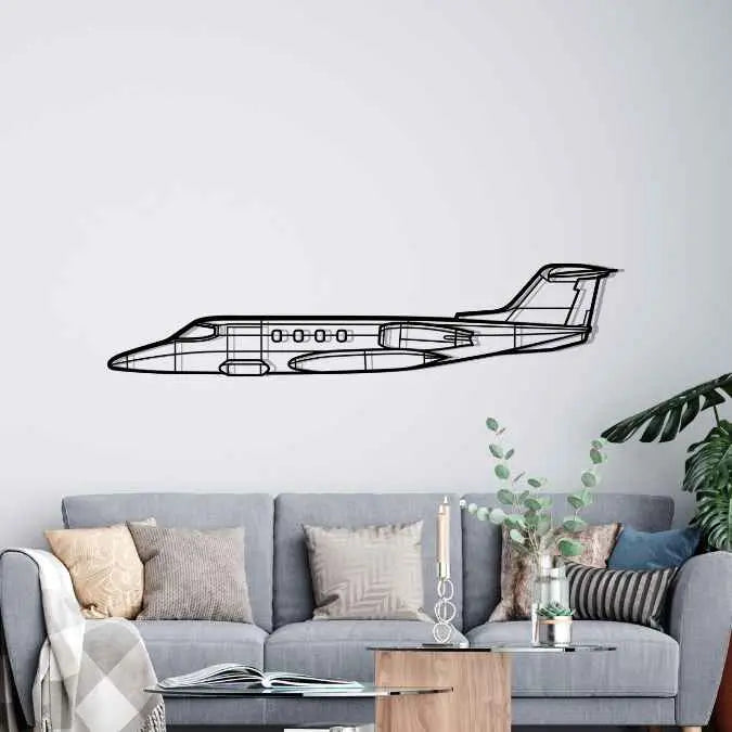 Décoration murale en métal - 25D Silhouette aircraftvibes