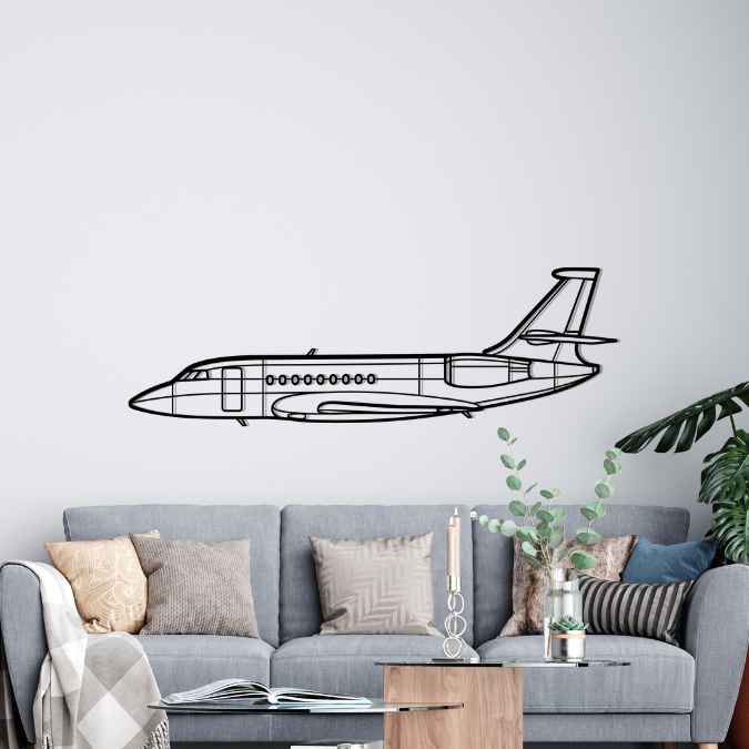Décoration murale en métal - Falcon 2000EX aircraftvibes