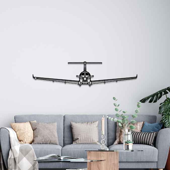 Décoration murale en métal - PC-12 NGX aircraftvibes