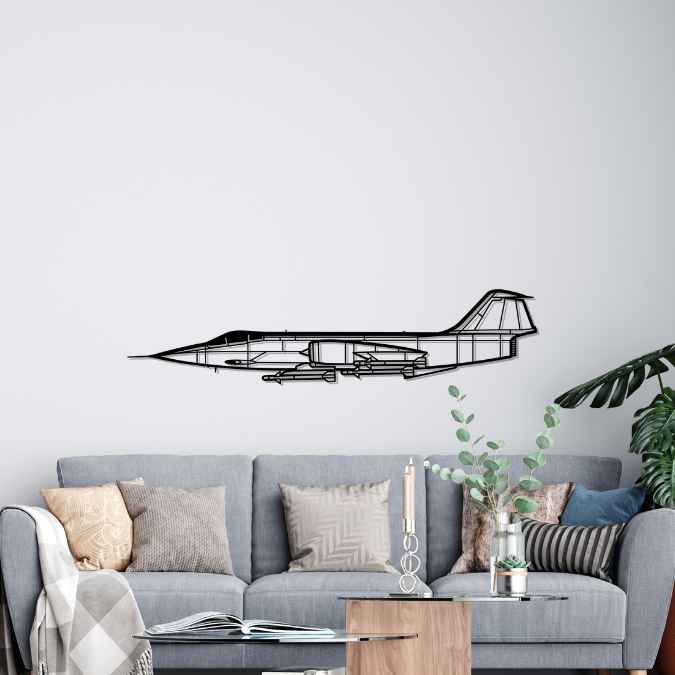 Décoration murale en métal - F-104S Starfighter aircraftvibes
