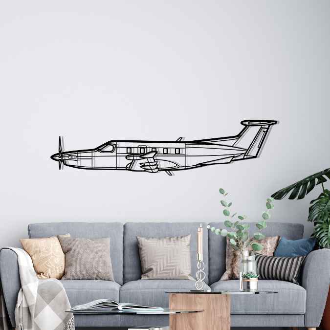 Décoration murale en métal - PC-12 NGX aircraftvibes