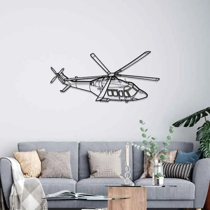 Décoration murale en métal - AW139S 2017 aircraftvibes
