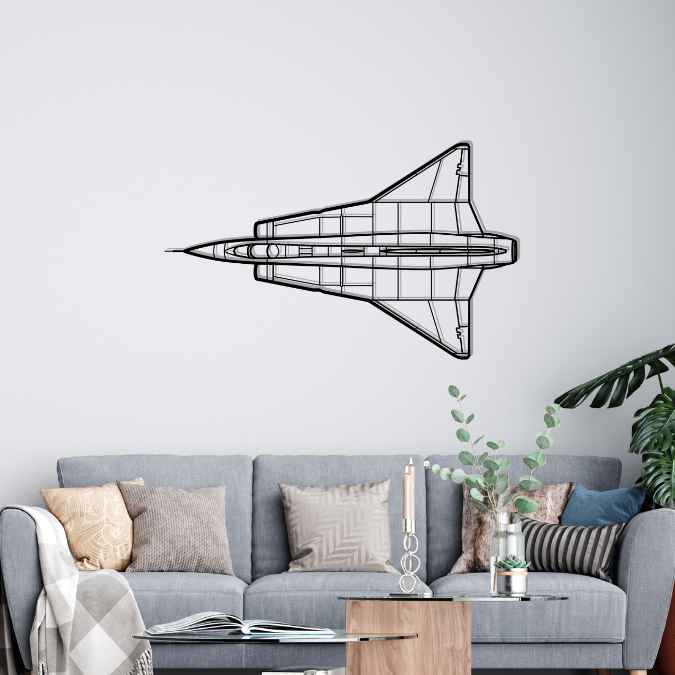 Décoration murale en métal - J-35F Draken aircraftvibes