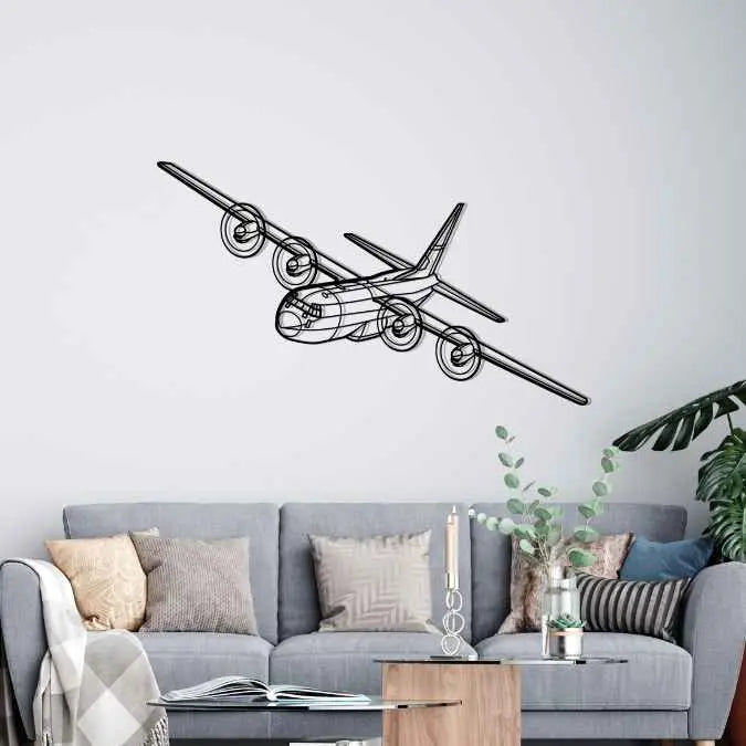 Décoration murale en métal - C-130H2 Angle aircraftvibes