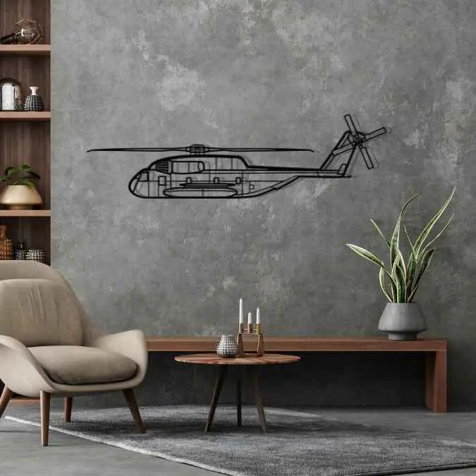 Décoration murale en métal - CH-53GS Silhouette aircraftvibes