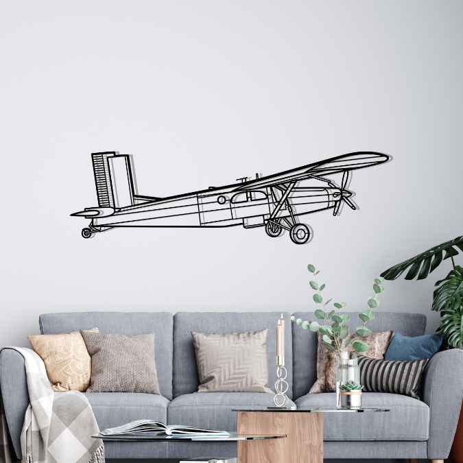 Décoration murale en métal - PC-6 Porter aircraftvibes