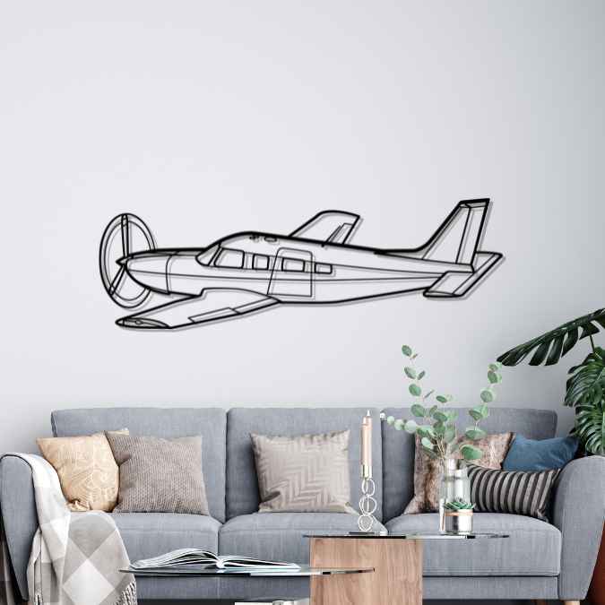Décoration murale en métal - PA-32R-31T Saratoga aircraftvibes