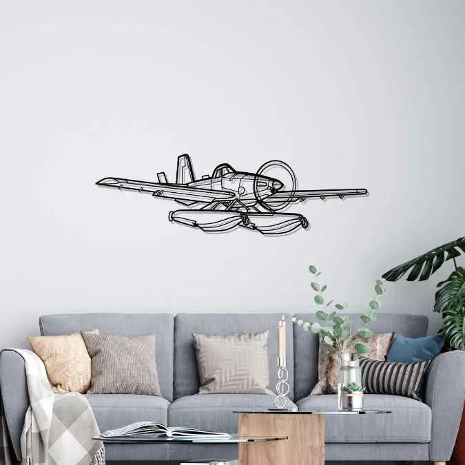 Décoration murale en métal - AT-802 Fire aircraftvibes